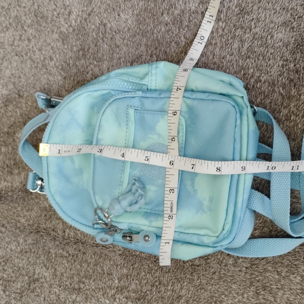 Kipling Mini Backpack Blue Sky Tie Dye - Picture 3 of 6